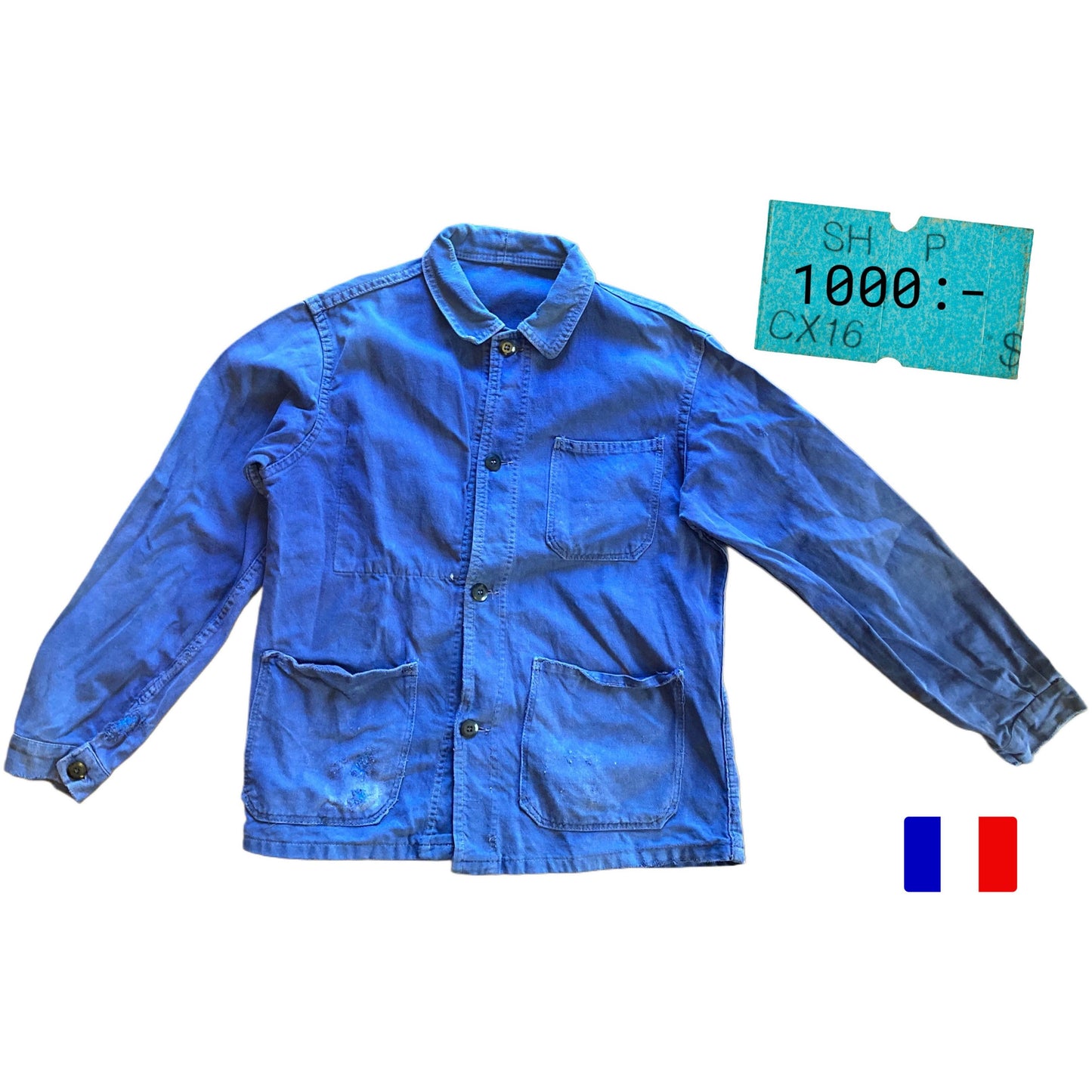 Handpicked French Workwear Jacket 1950s sz44