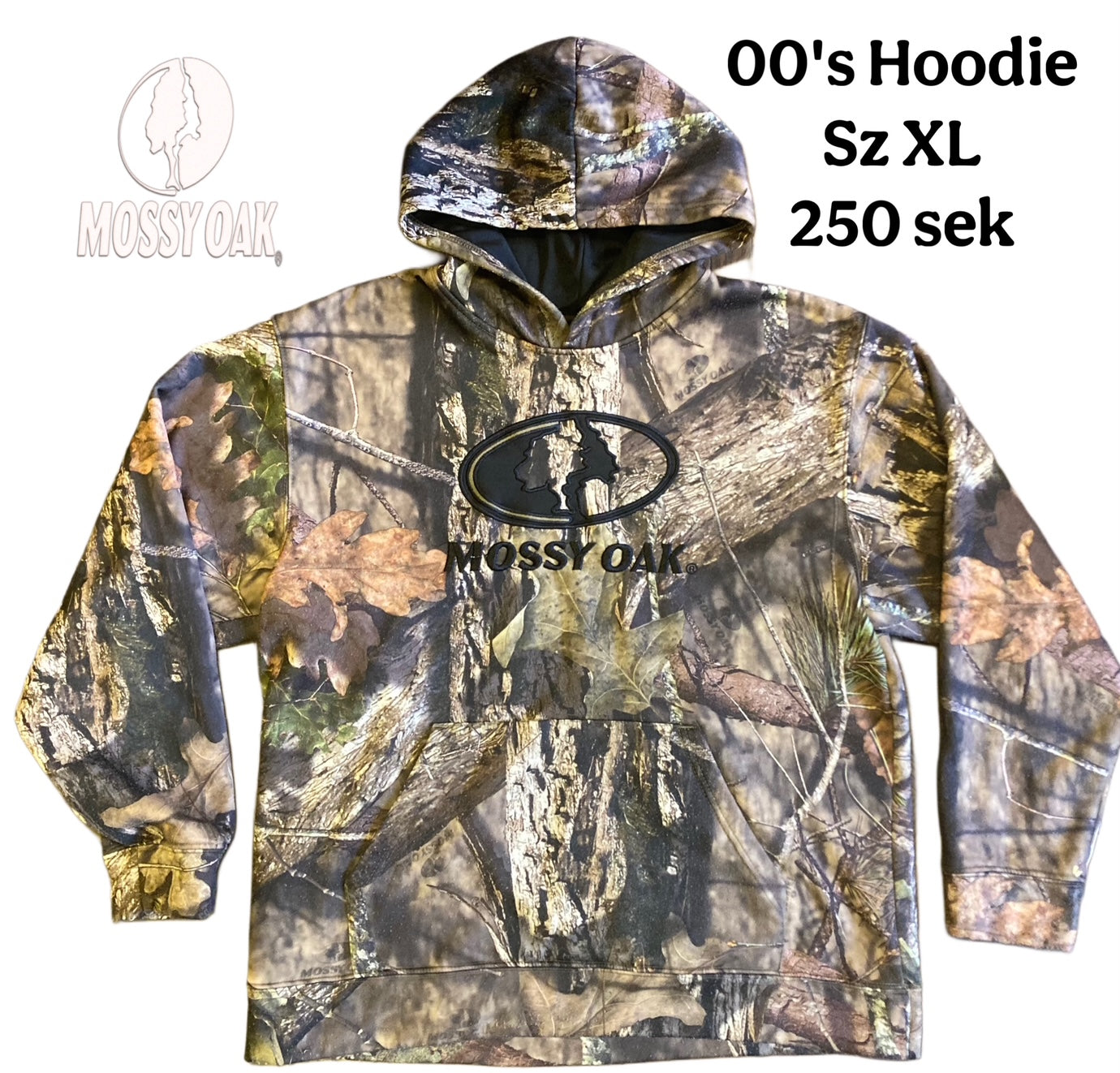 00's RealTree Mossy Oak Hoodie Sz XL