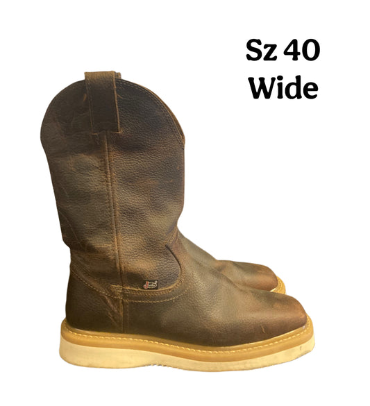 Justin Working Boots Sz 40
