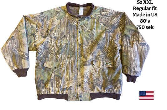 80's Realtree Camouflage light bomber Sz XXL