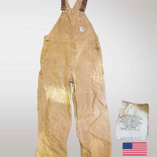 Vintage 80s Carhartt Dungarees Made in U.S.A. 38/32