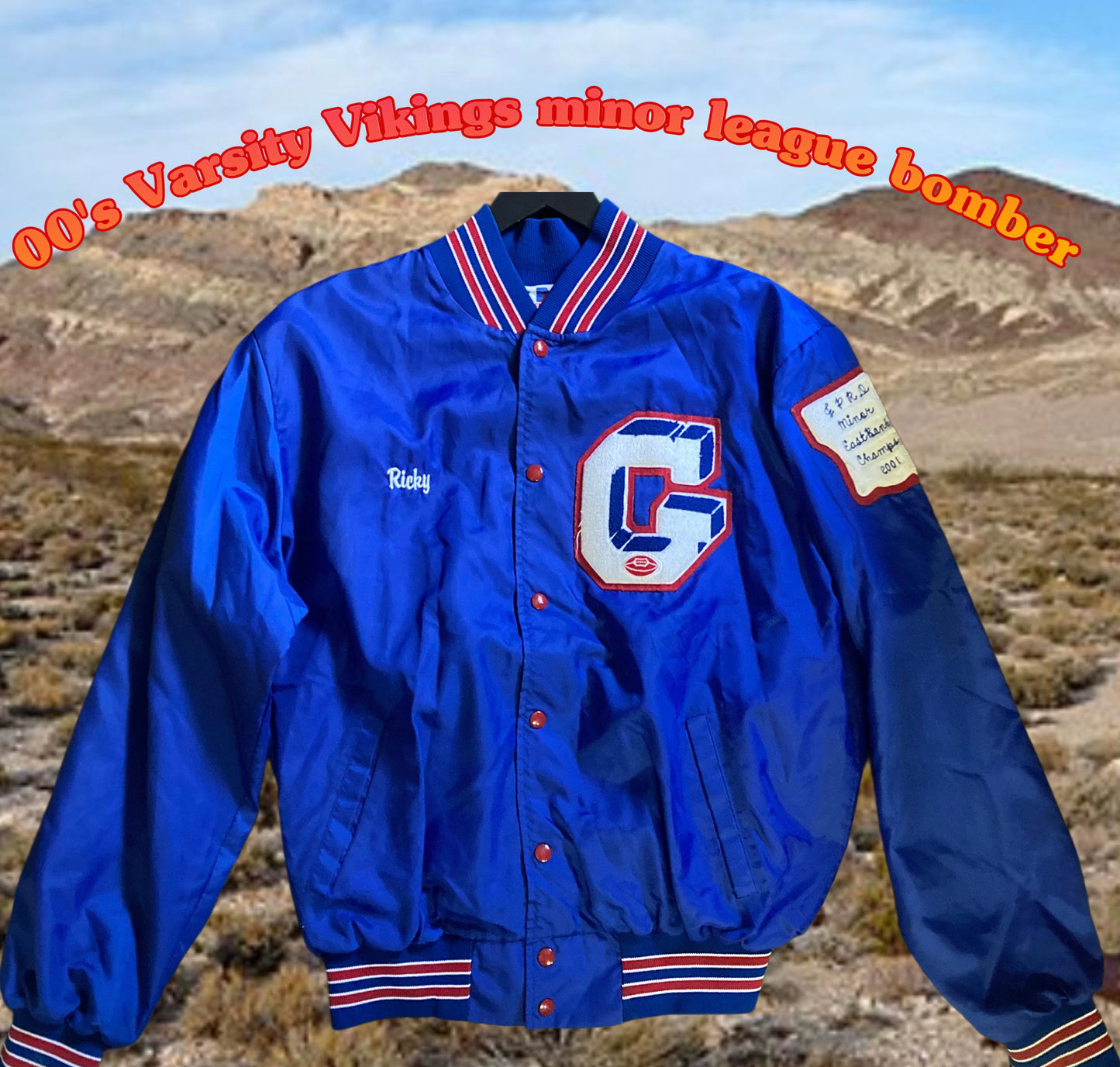 00's Varsity Satin Bomber Vikings